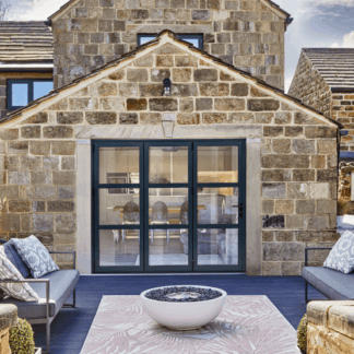 2.4M ALUVU HERITAGE DOOR SET GREY LEFT HAND 3+0