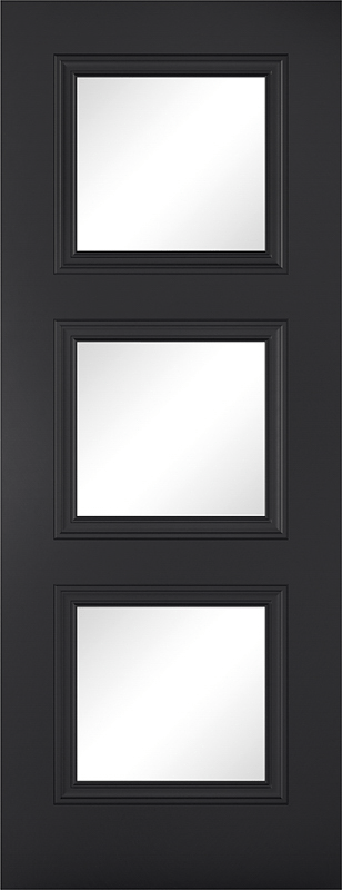 78"X30"X35MM ANTWERP BLACK 3 LIGHT GLAZED