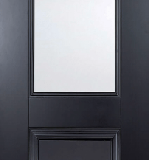 78X33 BLACK ARNHEM 1L/1P GLAZED PRIMED