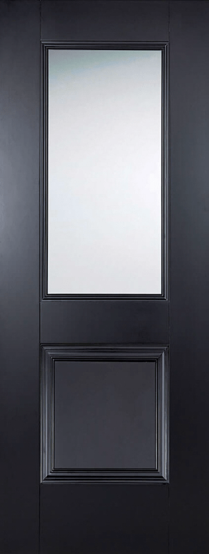 78X33 BLACK ARNHEM 1L/1P GLAZED PRIMED