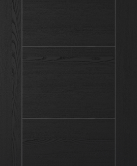 BLACK ASH LAMINATE VANCOUVER 5P FIRE DOOR