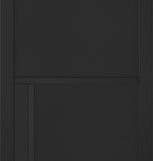 BLACK CHELSEA 4P INTERNAL DOOR