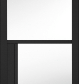 78X27 BLACK CHELSEA 4L CLEAR GLAZED INTERNAL DOOR