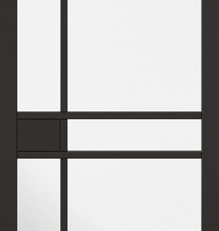 2040X726 BLACK GREENWICH GLAZED INTERNAL DOOR