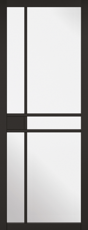 2040X726 BLACK GREENWICH GLAZED INTERNAL DOOR