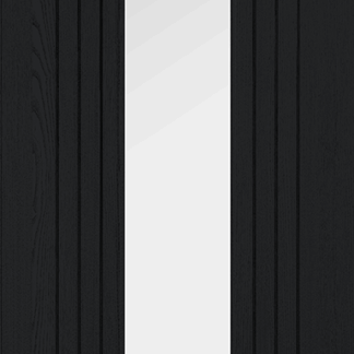 BLACK LAMINATE SYDNEY GLAZED INTERNAL DOOR