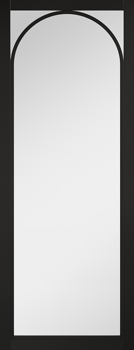 BLACK MELROSE CLEAR GLAZED INTERNAL DOOR