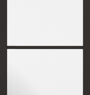 2040x726x40mm BLACK SOHO GLAZED INTERNAL DOOR