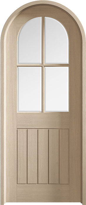 BLONDE OAK CURVED DOOR FRAME 78X30 - Image 2