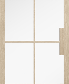 78X33 BLONDE OAK MALVERN GLAZED INTERNAL DOOR