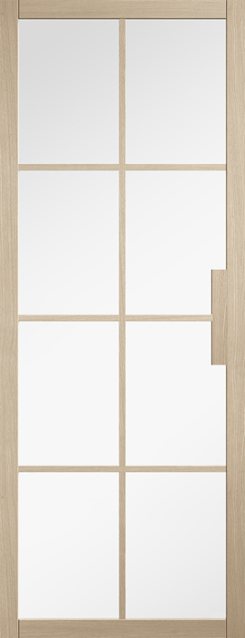 78X33 BLONDE OAK MALVERN GLAZED INTERNAL DOOR
