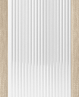 BLONDE OAK MELROSE REEDED GLAZED INTERNAL DOOR