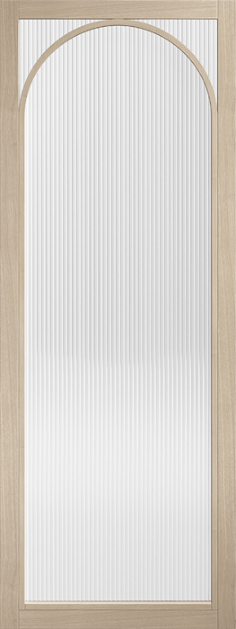 78X27 BLONDE OAK MELROSE REEDED GLASS INTERNAL DOOR