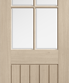 78X33 BLONDE OAK MEXICANO CURVED TOP GLAZED