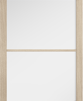 78X27 BLONDE OAK SOHO GLAZED INTERNAL DOOR