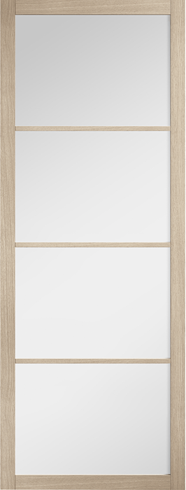 78X27 BLONDE OAK SOHO GLAZED INTERNAL DOOR