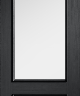 1981x686x35 BLACK MURCIA 1P/1L CLEAR GLAZED PREFIN
