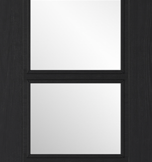 CHARCOAL BLACK VANCOUVER GLAZED 4L FIRE DOOR