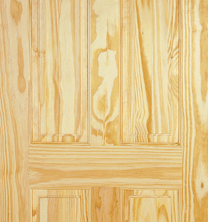 78X33 6 PANEL CLEAR PINE