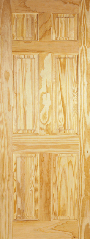 78X24 6 PANEL CLEAR PINE