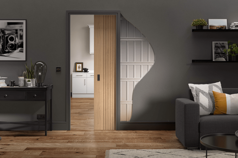 78x27 DOUBLE POCKET DOOR SYSTEM SET - Image 2