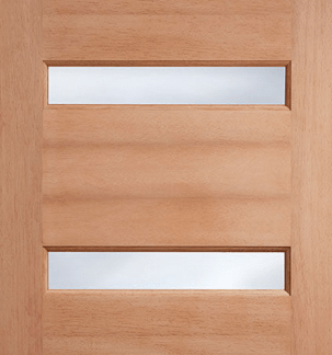 HARDWOOD BALHAM FROSTED GLAZED EXTERNAL DOOR