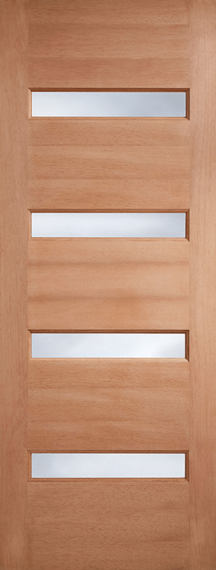 78X33X44MM M&T BALHAM HARDWOOD WITH DG FROSTED GLASS EXTERNAL