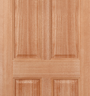 HARDWOOD COLONIAL 4P M&T EXTERNAL DOOR