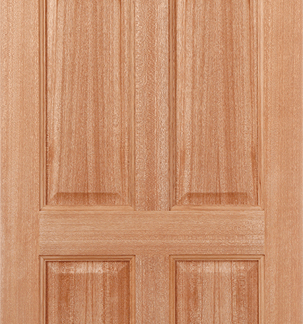 HARDWOOD COLONIAL 6P M&T EXTERNAL DOOR