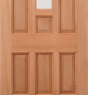 HARDWOOD ELIZABETHAN DOWELLED EXTERNAL DOOR