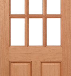 HARDWOOD GEORGIA DOWELLED EXTERNAL DOOR