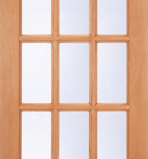 HARDWOOD SA 15L M&T GLAZED CLEAR EXTERNAL DOOR