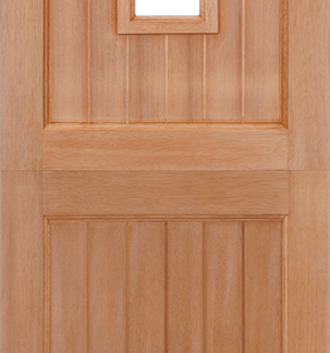 HARDWOOD STABLE GLAZED 1L M&T EXTERNAL DOOR