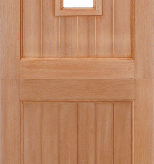 HARDWOOD STABLE STRAIGHT TOP UNGLAZED 1L M&T EXTERNAL DOOR