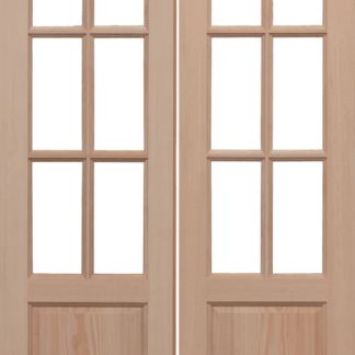 HEMLOCK UNGLAZED GTP2P PAIRS EXTERNAL DOORS