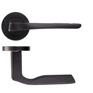 IRONMONGERY CARINA MATT BLACK PRIVACY HANDLE HARDWARE PACK
