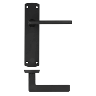 IRONMONGERY CHESTER MATT BLACK PRIVACY HANDLE PACK