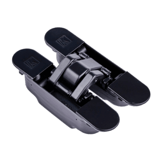 IRONMONGERY ECLIPSE MATT BLACK CONCEALED HINGE (PACK OF 2)