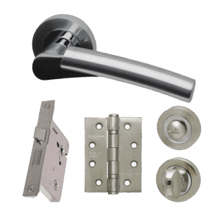 IRONMONGERY NEPTUNE PRIVACY HANDLE HARDWARE PACK