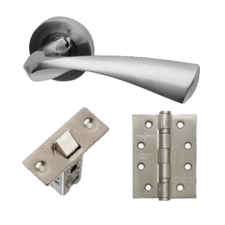 IRONMONGERY PLUTO HANDLE HARDWARE PACK