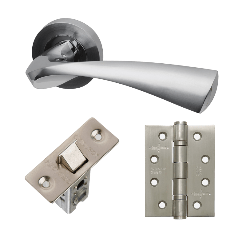 IRONMONGERY PLUTO HANDLE HARDWARE PACK