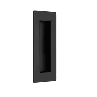 POCKET DOOR SCORPIO MATT BLACK FLUSH PULL (x88120bl)