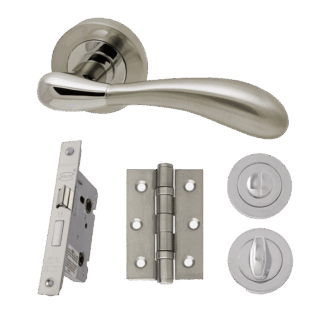 IRONMONGERY VENUS PRIVACY HANDLE HARDWARE PACK