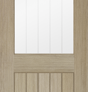 LIGHT GREY BELIZE GLAZED 1L INTERNAL DOOR