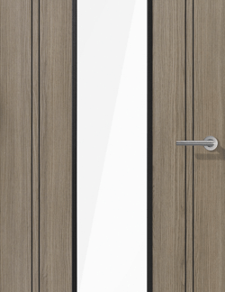 LIGHT GREY LAMINATE MONACO GLAZED INTERNAL DOOR