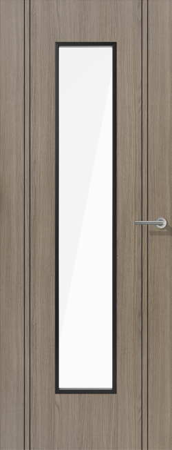 LIGHT GREY LAMINATE MONACO GLAZED INTERNAL DOOR