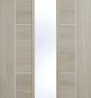 LIGHT GREY LAMINATE VANCOUVER GLAZED INTERNAL DOOR