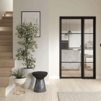 22X108MM BLACK PRIMED UNIVERSAL DOOR LINING INC  LOOSE STOPS -  DOOR AND SIDE LIGHT