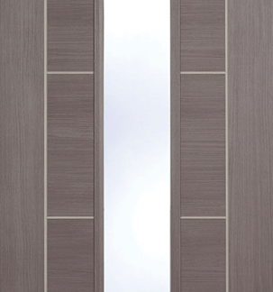 MEDIUM GREY LAMINATE VANCOUVER GLAZED INTERNAL DOOR