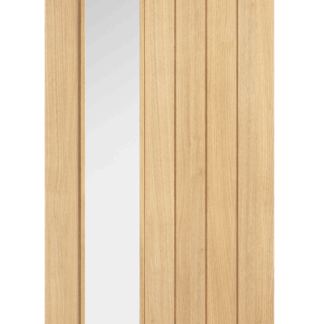 OAK BELIZE CLEAR GLAZED OFFSET INTERNAL DOOR